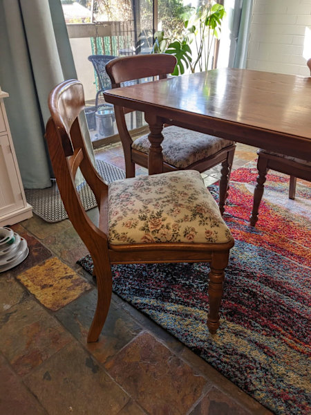 veneer top dining table with 6 chairs62863406630658114