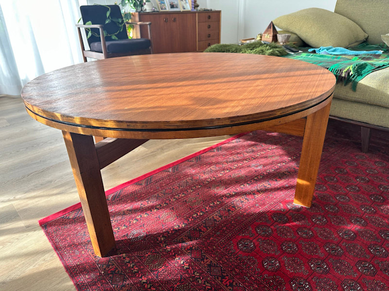 Mid century large wooden teak coffee table629296695690271113
