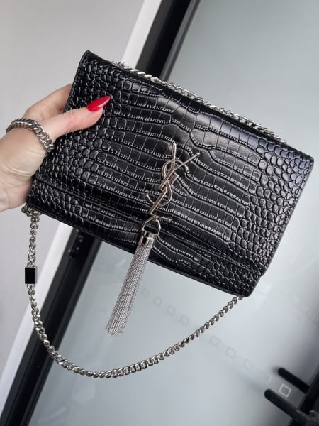 YSL Kate medium chain bag with tassel in black grained leather - Crossbody  Bags - Melbourne, Victoria, Australia, Facebook Marketplace