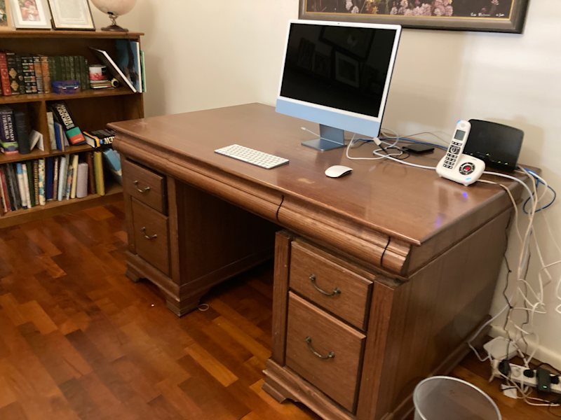 Solid Timber Executive Desk With Matching Filing Desks Gumtree Australia Glen Eira Area