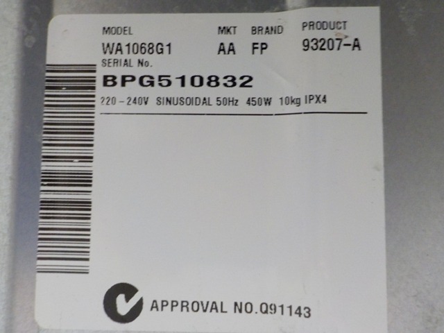 ITEM 2917 F&P 10KG Washing Machine  (Inc Delivery & Warranty)63016908456194114