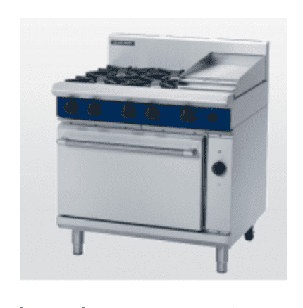 Blue Seal GE56B 900mm Gas Range Electric Convection Oven 2-4 Burners630181722632991127