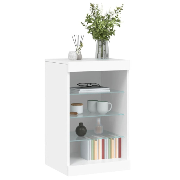 Sideboard with LED Lights White 41x37x67 cm62863374010754114