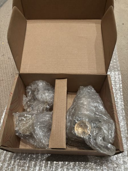 Phoenix Vivid Slimline Brushed Gold Mixer Wall Tap $5063011558823809112