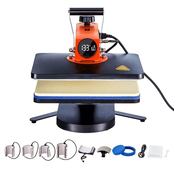 Heat Press Machine 12x15in 5in1 Sublimation Transfer T-shirt Plate Mug63018616590209111