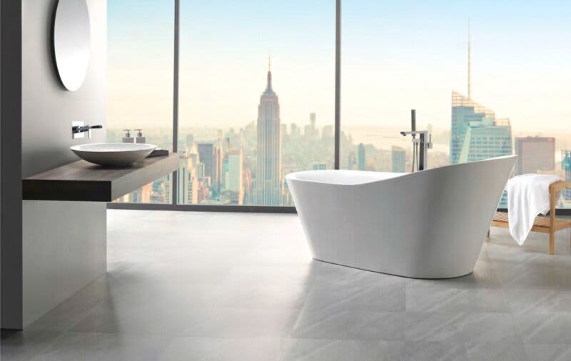 WHITE GLOSS Tiles Rectified Tile - Top Quality63437964815234112