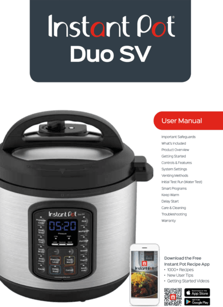 instant pot 9 in 1 duo sv