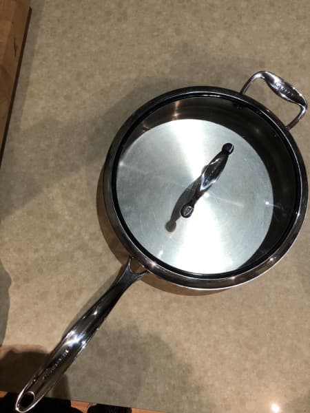 Crofton Italian made frying pan 24CM with glass lid - Skillets & Frying Pans  - Melbourne, Victoria, Australia