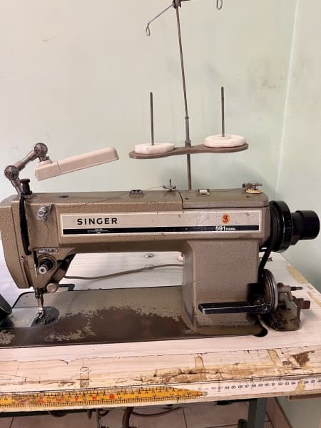 Singer Used Industrial Straight Stitch Machines, featuring model 111w155