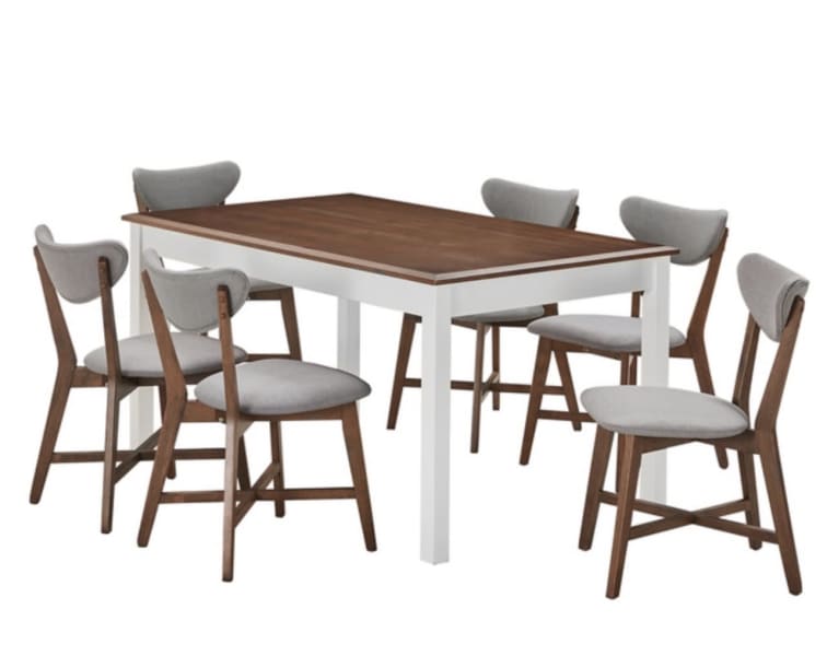 toto 4 seater dining set with elke chairs