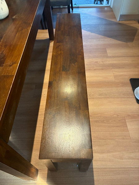 Dining Table and 2 Bench seats with Cushions 200cmx60cm $500 macgregor62863406424578112