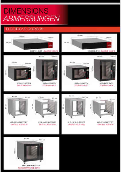 Salva Kwik-co KL-5H+5 convection oven with stand63016061534723113