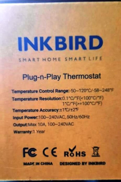 INKBIRD 240V Digital Temp Controller Probe Sensor Dual Switch63005185101442114