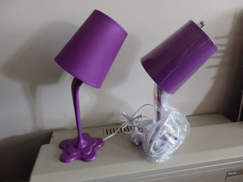 purple bedside light