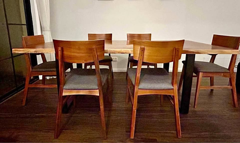 James Lane Croft Australian Blackwood Dining Set (Table and Chairs)628633822333471114