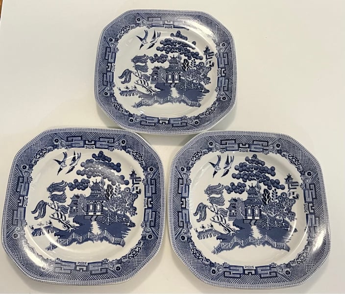 Three Seaside Johnson Brothers Plates campestre.al.gov.br