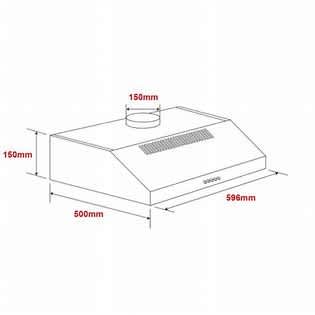 60CM EURO FIXED RANGEHOOD BRAND NEW : EAF600SS63016910649985111