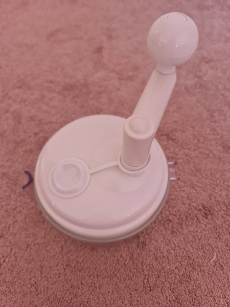 Mini chopper hand crank manual spin plastic bowl 1L63014710115203111