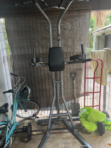 PowerTrain Multi-Station Home Gym Chin-Up Pull-Up Tower - Bunnings Australia
