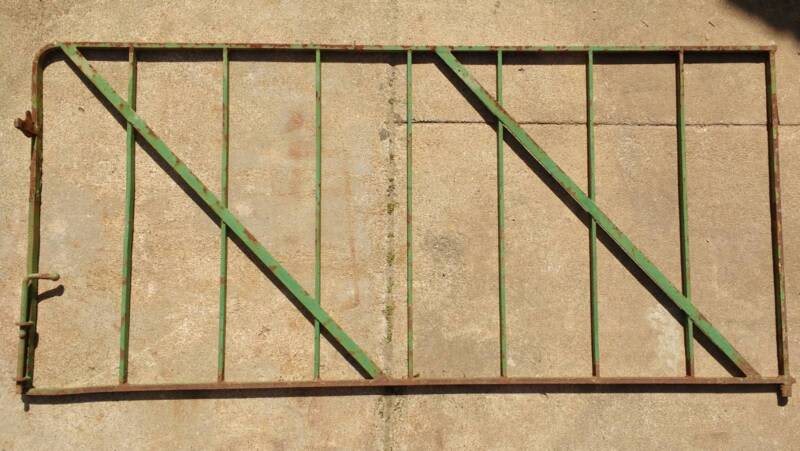 Solid Steel Gates x 2, Vintage/Antique, Latch & Drop Bolt on both63014240705922111