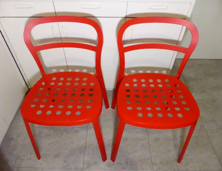 ikea red dining chair