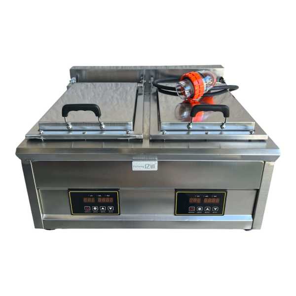 Double Electric Japan Fried Gyoza Cooker Dumpling Pan Fryer Griddle 630173182008351119