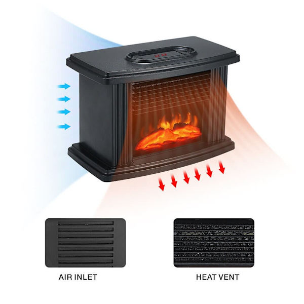 Home Warmer 1000W Electric Heater Mini Handy Flame Warm Air Fan63018617460226112