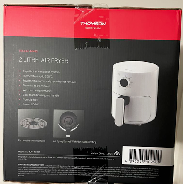*PRICE REDUCED* Brand New 2L Air Fryer Unopened in Box63017764798339111