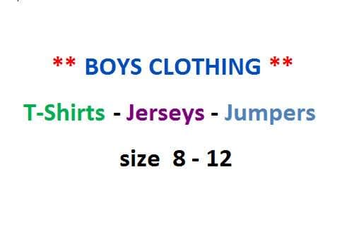 Boys' Clothing Size Chart.