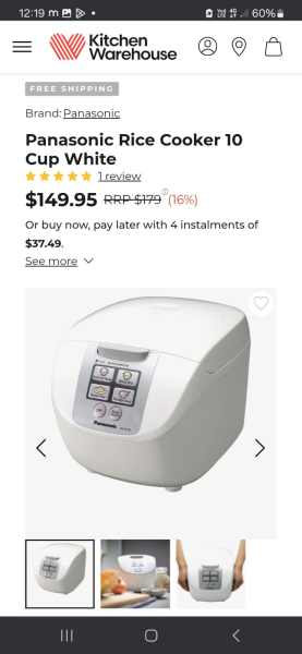 Panasonic rice cooker63612125822211112