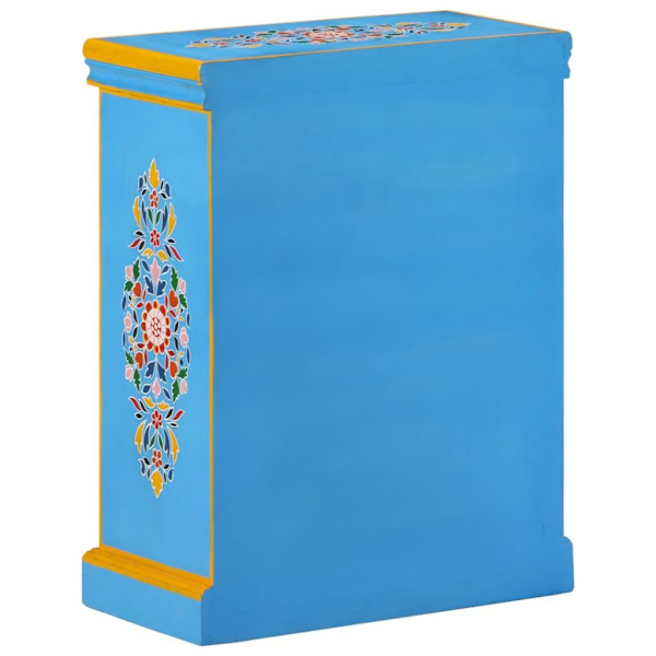 Sideboard Solid Mango Wood Turquoise Hand Painted62863408128258113