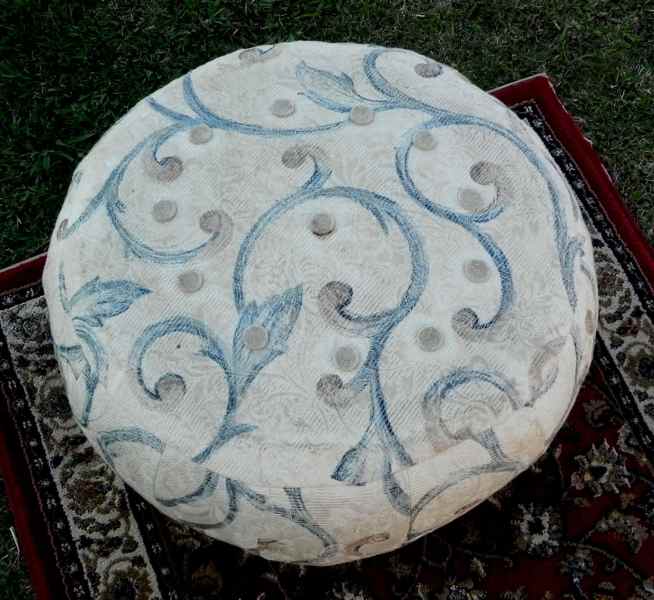 Vintage Large  Decorative Cotton Pouffe Ottoman Stool62863840959489112