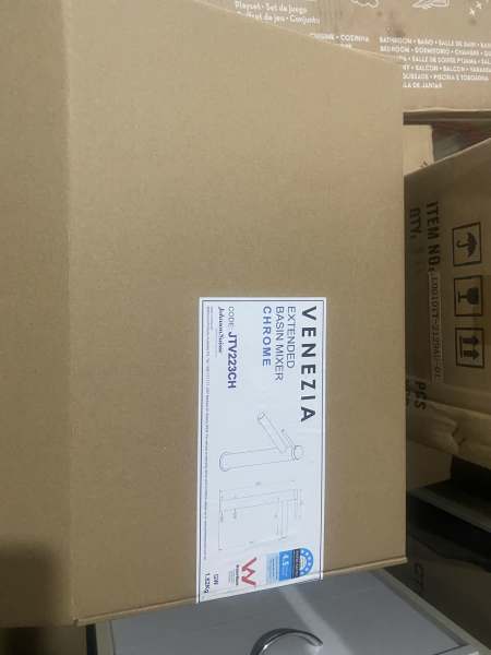 Johnson Suisse Venezia Extended Basin Mixer Chrome JTV223CH63439506947715114