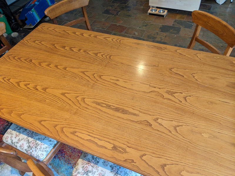 veneer top dining table with 6 chairs62863406630658113