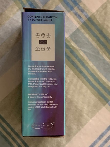 HUNTER PACIFIC DC FAN WALL CONTROL63018171621121111
