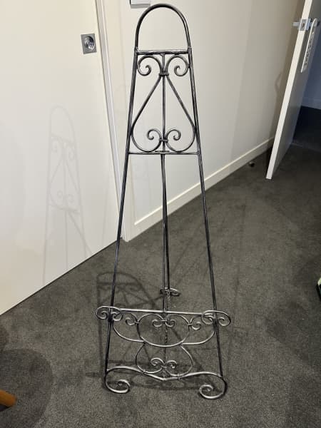 Sold At Auction: Traditional Scroll Metal Art Easel, 40% OFF