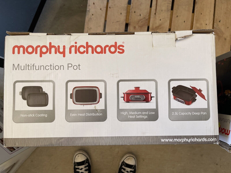 Morphy Richards rectangular pot RED Slow multiCooker63018175207810112