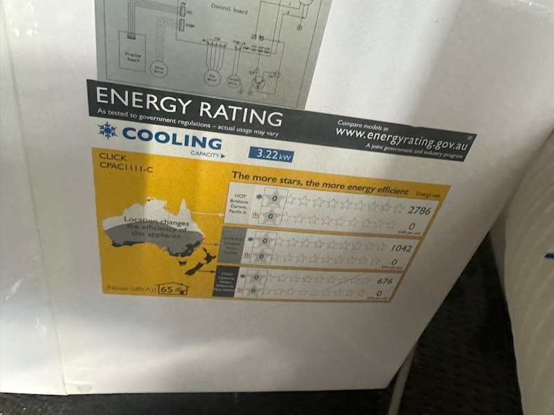 Click 3.22kw Portable Aircon 63019537800833111