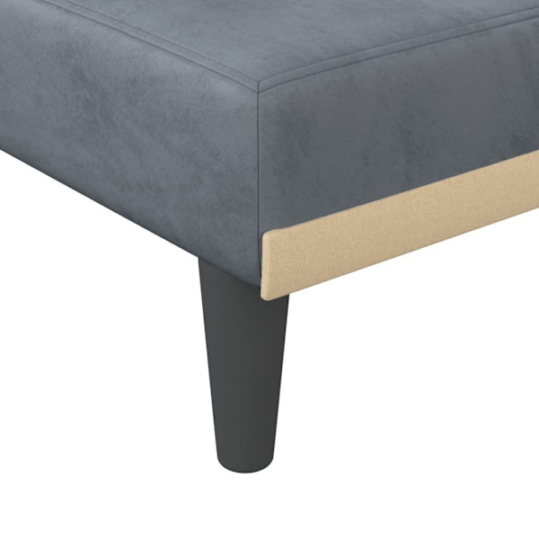 Chaise Longue Dark Grey Velvet62863380785795113