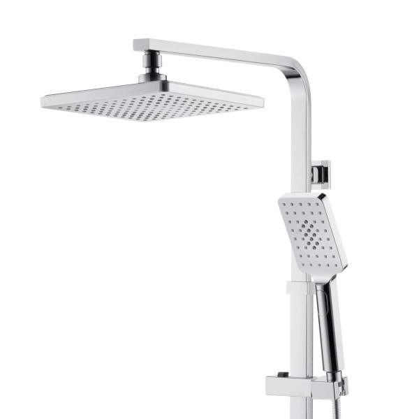 WELS 8 Square HandHeld Shower Head Set with Shower taps Chrome63010349138049112