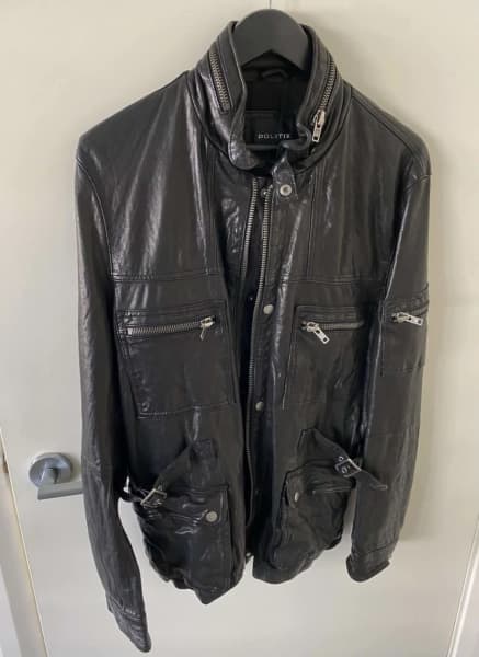 politix leather jacket sale