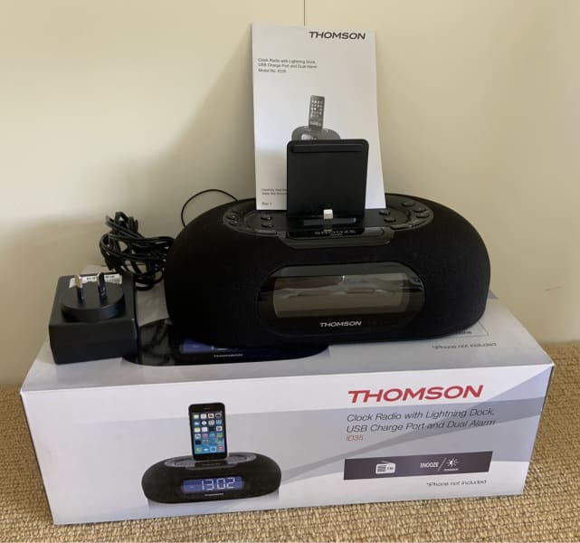 Lightning Clock Radio With Dock