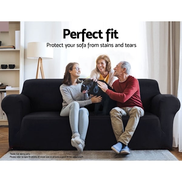 Sofa Cover Couch Covers 3 Seater Stretch Black62863379806337114