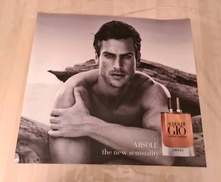 GIORGIO ARMANI PROMOTIONAL POSTER OF ACQUA DI GIO ABSOLU | Art | Gumtree  Australia Moreland Area - Oak Park | 1299840517