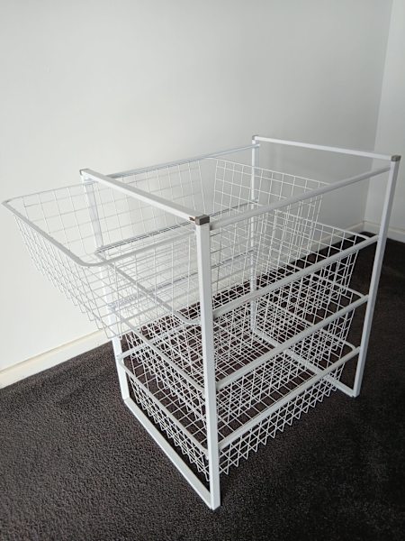Pair of Wire storage basket racks62863407040257110