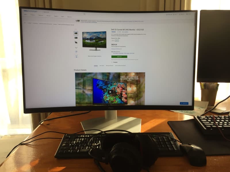 AS NEW Dell 32 IN, Curved 4K UHD Monitor - S3221QS | Monitors | Gumtree  Australia Melbourne City - Kensington | 1304642777