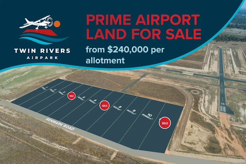 Twin Rivers Airpark Allotments - Approx 9000m2 ea63438493444737110
