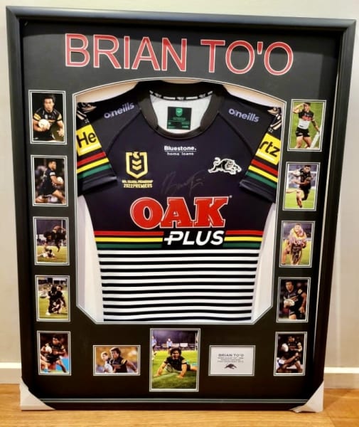 Framed Penrith Panthers Jersey