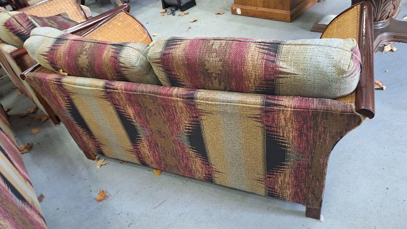 COMFY 6 SEATER CANE FRAMED LOUNGE62863380589443114