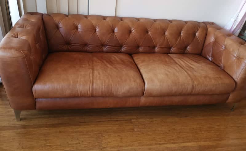 Leather Sofa Dubois Modern Chesterfield 3 seater62863412637187111